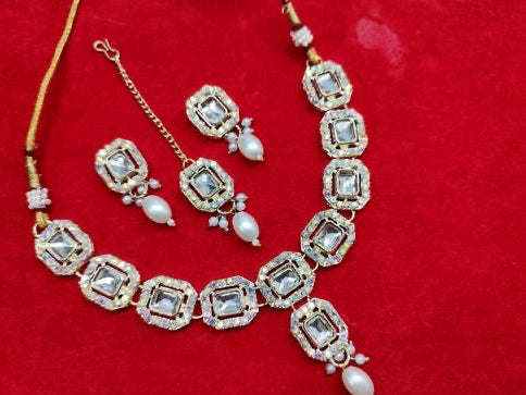 Mirror work Necklace set