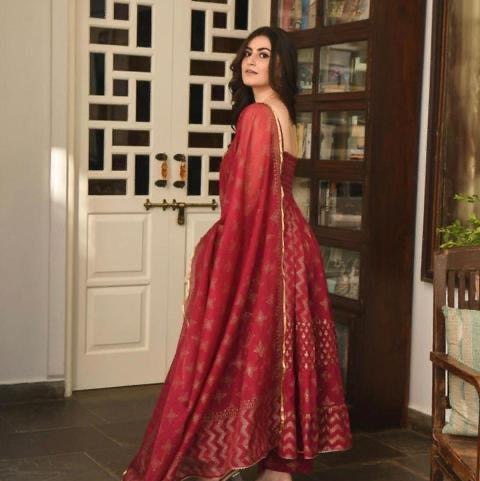 Flared Anarkali Suit Set