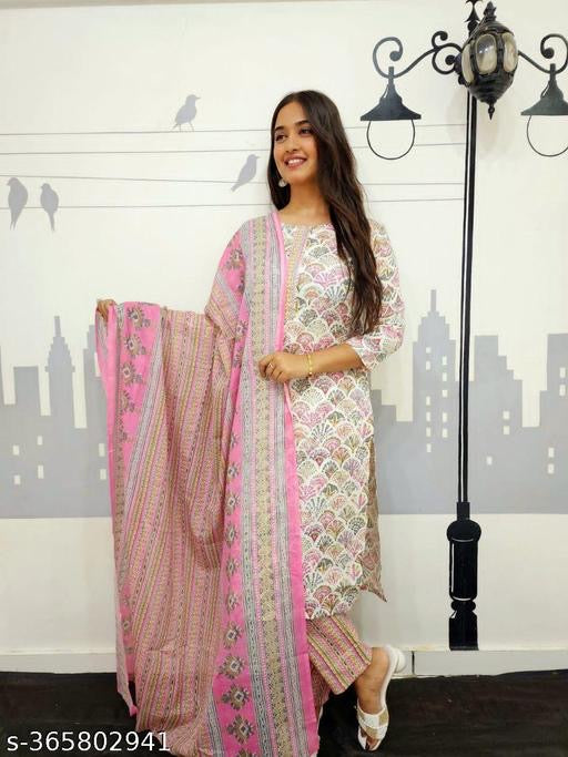 Silk Printed Suit Set