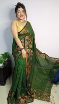 Pretty Green Saree