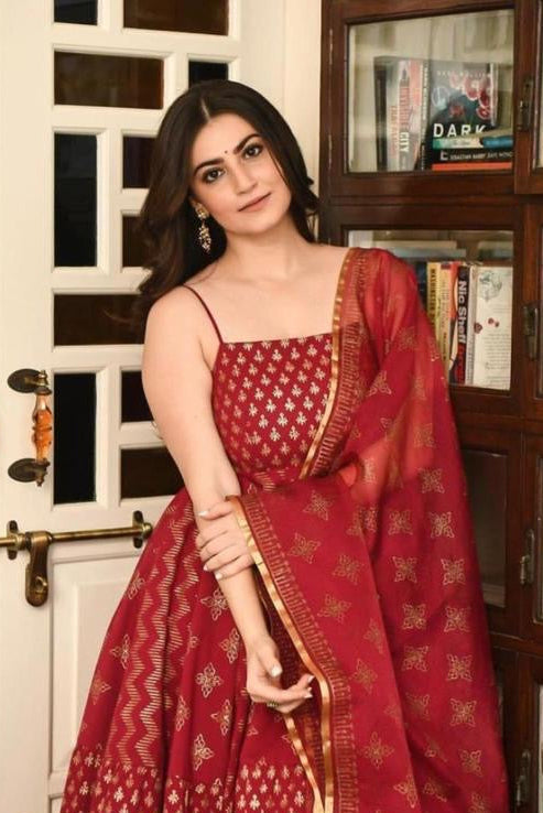 Flared Anarkali Suit Set