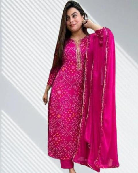 Leheriya Pant Suit Set