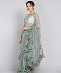 Frill Net Saree
