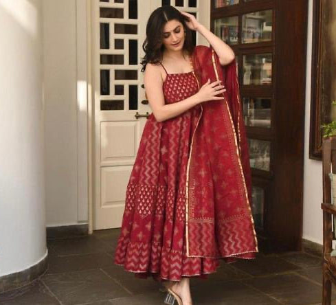Flared Anarkali Suit Set