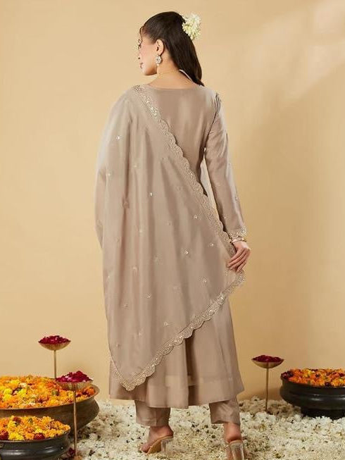 Silk Anarkali Dress