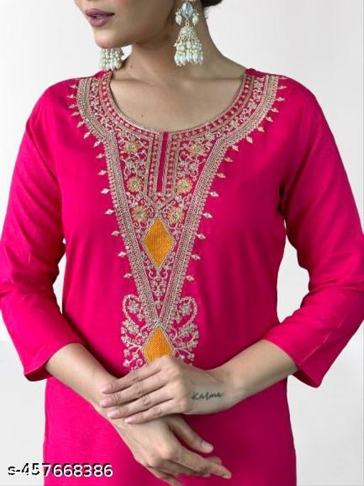 Viscose Kurti with Pant Set