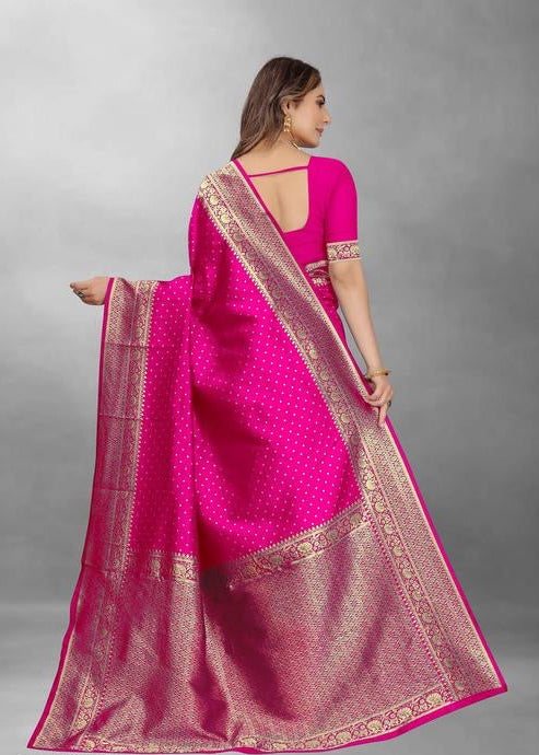 Printed Banarasi Silk Saree