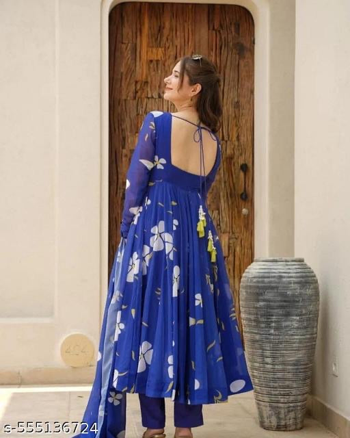 Blue Anarkali
