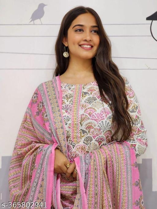 Silk Printed Suit Set