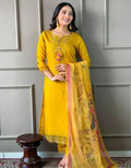 Floral Chanderi Silk Suit Set