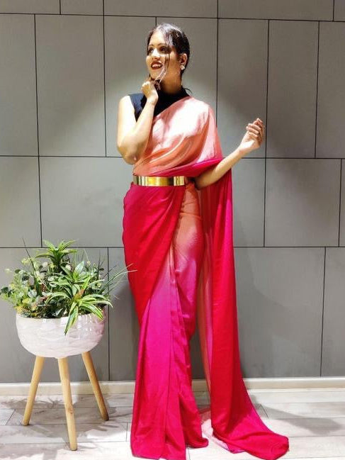 Ready to Wear Satin Saree