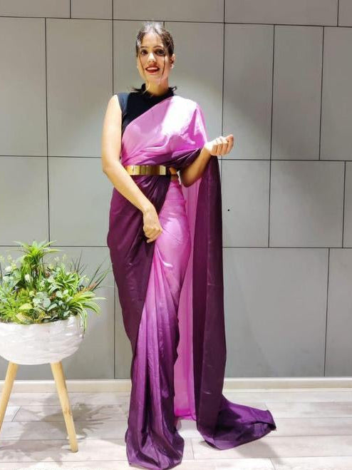 Ready to Wear Satin Saree