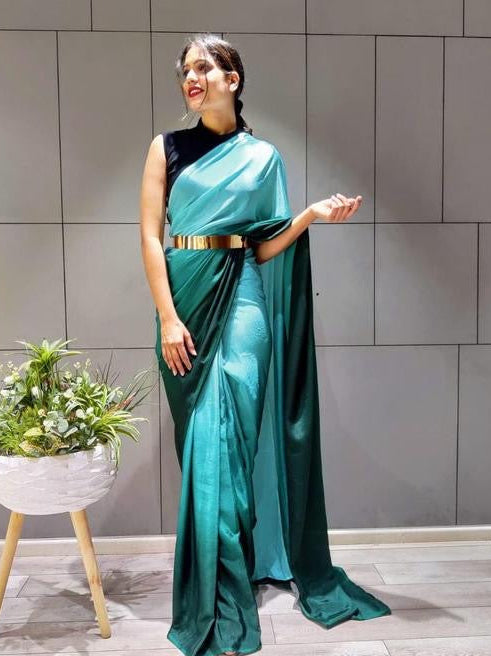 Ready to Wear Satin Saree