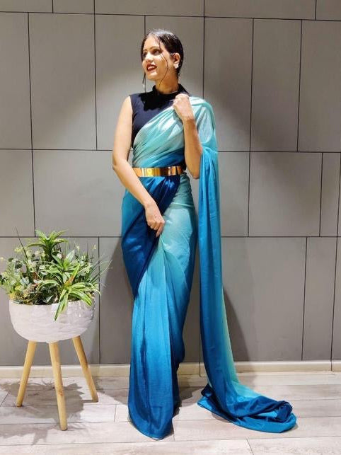 Ready to Wear Satin Saree