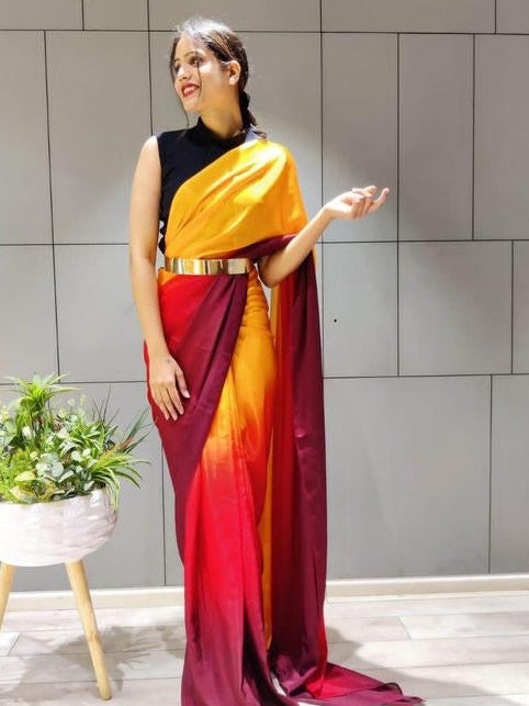 Ready to Wear Satin Saree