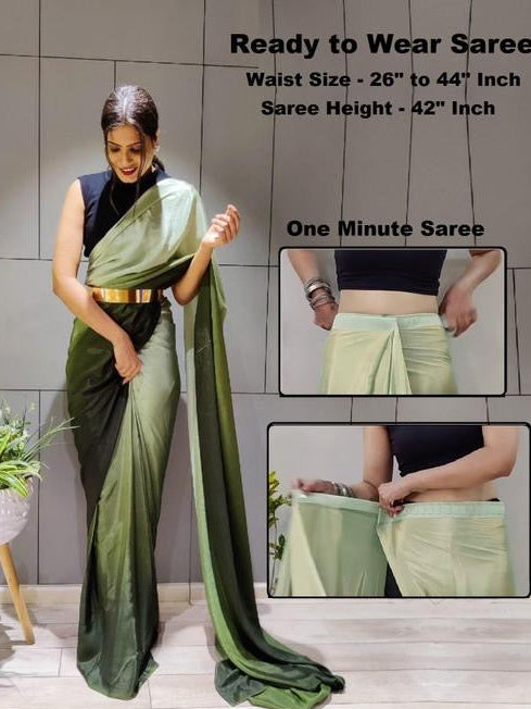 Ready to Wear Satin Saree