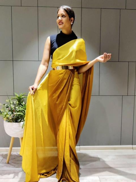 Ready To Wear Satin Saree