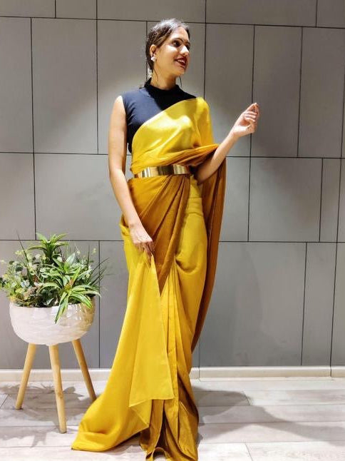 Ready To Wear Satin Saree