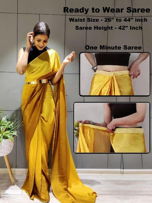 Ready To Wear Satin Saree